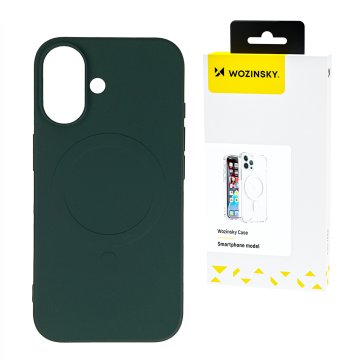 WOZINSKY Etui pokrowiec na Samsung Galaxy S24 FE Liquid Silicone Case MagSafe - zielone