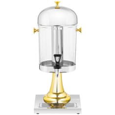 Royal Catering Dispenser za hlajenje sokov in pijač za bife, 8 l, zlata