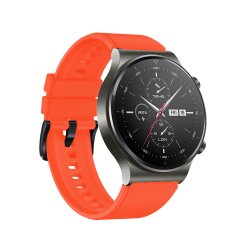 HURTEL Silikonski pas za uro Huawei Watch GT 2/3/4/2 Pro/3 Pro/4 Pro/GT 2e 46 mm – oranžen