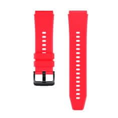 HURTEL Silikonski pas za uro Huawei Watch GT 2/3/4/2 Pro/3 Pro/4 Pro/GT 2e 46 mm – rdeč