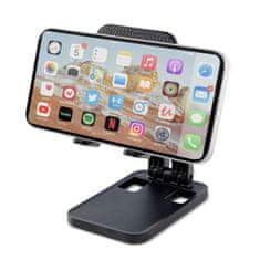 HURTEL Sklopljiv stojalo za telefon ali tablico do 12,9'' črno