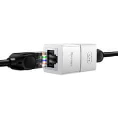 BASEUS RJ45 bela priključna spojka za omrežne kable SET 10 kosov