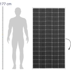 MSW Fotovoltaika za balkon, sončni panel 300 W – komplet