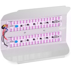 Hillvert Lampa za rast rastlin s polnim spektrom 25 x 17 cm 136 LED 100 W srebrna
