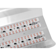 Hillvert Lampa za rast rastlin s polnim spektrom 25 x 17 cm 136 LED 100 W srebrna