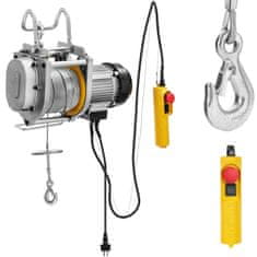 MSW Električni vitli z vrvjo 1300 W 60 m 250 kg