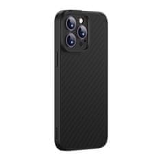 BASEUS Armored iPhone 14 Pro MagSafe etui + kaljeno steklo Synthetic Fiber črno