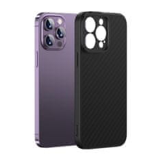 BASEUS Armored iPhone 14 Pro MagSafe etui + kaljeno steklo Synthetic Fiber črno