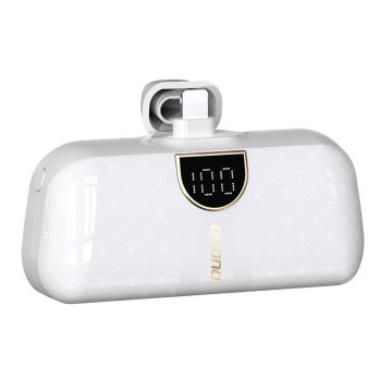 DUDAO Mini powerbank 5000mAh za telefon iPhone Lightning in USB-C - bel