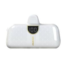 DUDAO Mini powerbank 5000mAh za telefon iPhone Lightning in USB-C - bel