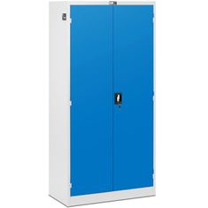 MSW Delovna omara z 7 predali, perforirana, 182 x 92 x 46 cm
