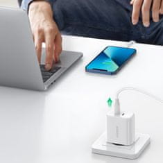Ugreen Mrežni polnilnik za telefon 2x USB-C 40 W Power Delivery, bel