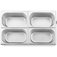 Royal Catering Bemar električni grelnik 4 x GN 1/4 640 W