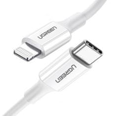 Ugreen Kabel MFi USB-C - iPhone Lightning 20 W 3 A 0,25 m - bel