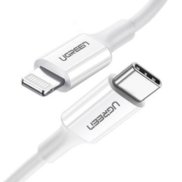 Ugreen Kabel MFi USB-C - iPhone Lightning 20 W 3 A 0,25 m - bel