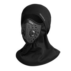 ROCKBROS Športna kapa z masko in filtrom New Velvet za kolo, motor, smučanje in treking - črna