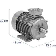 MSW Asinhroni elektromotor, trifazni, 2950 vrt./min, 230/400 V, 5,5 kW
