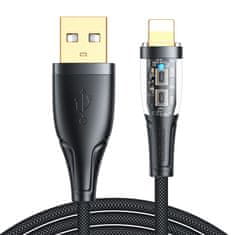 Joyroom Kabel z inteligentnim izklopom USB-A - iPhone Lightning 1,2 m - črn
