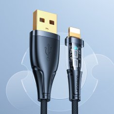 Joyroom Kabel z inteligentnim izklopom USB-A - iPhone Lightning 1,2 m - črn