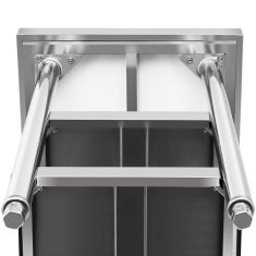 Royal Catering Delovni pult, jeklen, 2 police, 180 x 60 cm