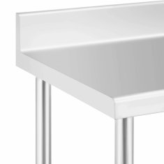 Royal Catering Delovni pult ob steni z robom na kolesih, 1 polica, 100 x 60 cm, do 155 kg