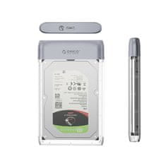 Orico Torba za disk TX25C3 2,5'' HDD / SSD USB-C 5 Gb/s – prosojna