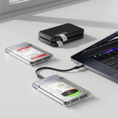 Orico Torba za disk TX25C3 2,5'' HDD / SSD USB-C 5 Gb/s – prosojna