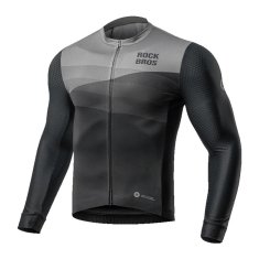 ROCKBROS Kolesarska majica z dolgimi rokavi za pomlad/poletje XL - črna