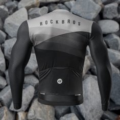 ROCKBROS Kolesarska majica z dolgimi rokavi za pomlad/poletje XL - črna