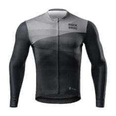 ROCKBROS Kolesarska majica z dolgimi rokavi za pomlad/poletje XL - črna