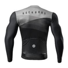 ROCKBROS Kolesarska majica z dolgimi rokavi za pomlad/poletje XL - črna