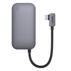 BASEUS 6v1 PadJoy HUB USB razdelilnik za tablico, pametni telefon USB-C HDMI SD TF temno siva
