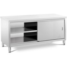 Royal Catering Delovni pult s centralno delovno površino in omarico s 180 x 60 x 85 cm
