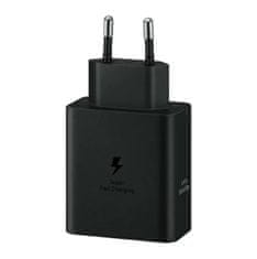 Samsung Mrežni polnilnik Samsung Power Adapter Duo 2x USB-C 50W - črn