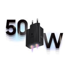 Samsung Mrežni polnilnik Samsung Power Adapter Duo 2x USB-C 50W - črn