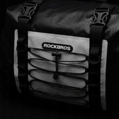 ROCKBROS Dvojna vodotesna torba za motorno kolo, dve torbi, velika prostornina 60 l, siva