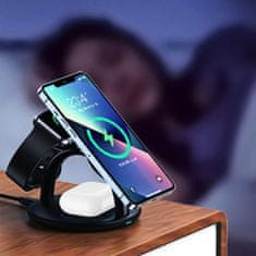 Choetech Indukcijska polnilna postaja za iPhone AirPods Pro Apple Watch 3v1 črna