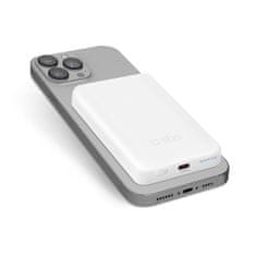 SBS Powerbank 5000 mAh USB-C združljiv z MagSafe - bela