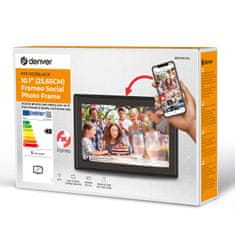 Denver Digitalni okvir za fotografije PFF-1021B 10,1'' 16 GB Wi-Fi microSD - črn