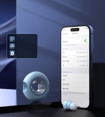 Choetech Brezžične slušalke TWS Bluetooth 5.3 LightAura VocalSound - modre