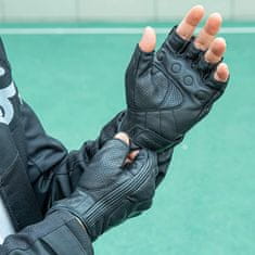 ROCKBROS Motoristične rokavice brez prstov z zaščito gležnjev, velikost XL, črne