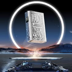 DUDAO Stylowy powerbank 10000mAh USB-A / USB-C 22,5W srebrny