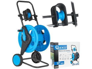 GEKO Voziček za vrtno cev 1/2", 60 m, z vodilom, Sky-Line - G72965