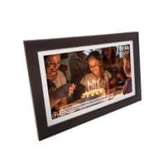 Denver Digitalni okvir 15,6'' 16 GB microSD WiFi zvočnik MPEG4 Frameo PFF-1543DW - rjava
