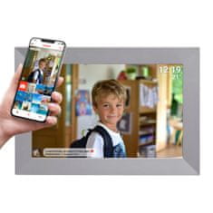 Denver Digitalni okvir 10,1'' 16 GB microSD WiFi Frameo PFF-1026GR – siv