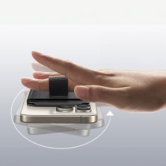 Ugreen Magnetic Wallet MagSafe denarnik za kartice s stojalom in držalom za prst - črn