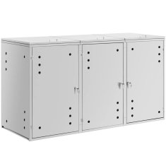 Uniprodo Pokrov za smetnjak z ventilacijo 3 x 240 l