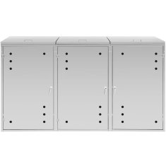 Uniprodo Pokrov za smetnjak z ventilacijo 3 x 240 l