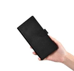 iCARER Usnjen etui za Samsung Galaxy S23 Ultra Wallet Case črn
