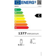 Arktic Okrogla vitrina za slaščice s 3 policami in LED osvetlitvijo, 100 l
